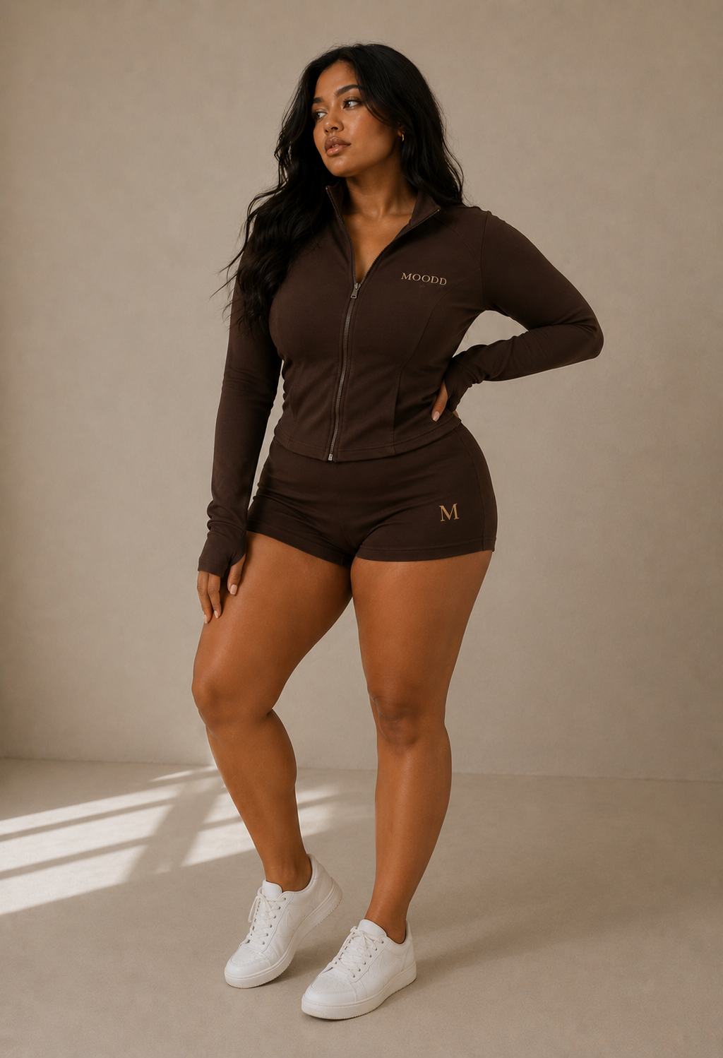 MOOD Active Sculpt Zip Set – Espresso