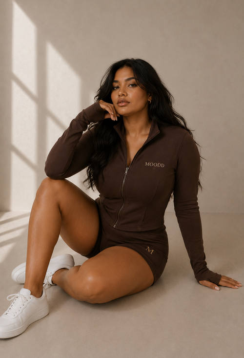 MOOD Active Sculpt Zip Set – Espresso