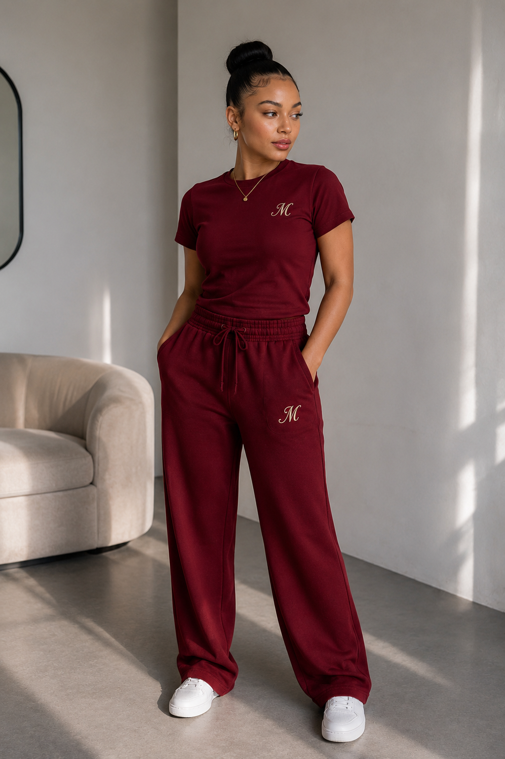 Mood Burgundy Lounge Set